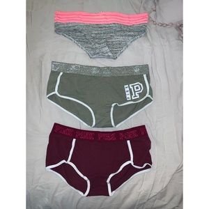 6 pairs of Pink VS underwear LARGE AND MEDIUM